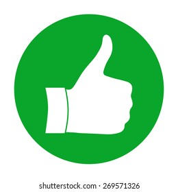Thumb up gesture - icon.