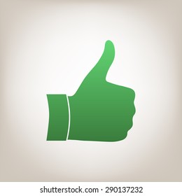 Thumb up gesture - icon.