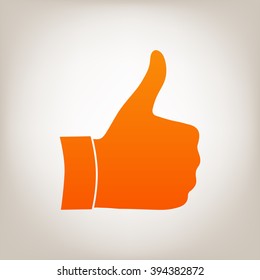 Thumb up gesture - icon.