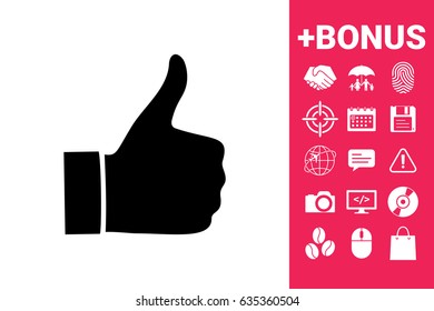 Thumb up gesture - icon