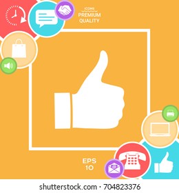 Thumb up gesture - icon