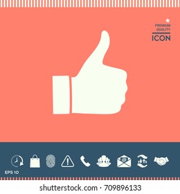 Thumb up gesture - icon