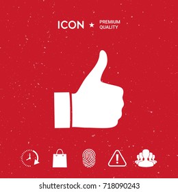 Thumb up gesture - icon