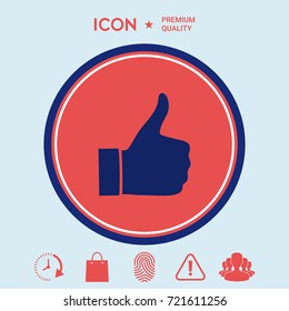 Thumb up gesture - icon