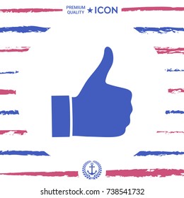 Thumb up gesture - icon