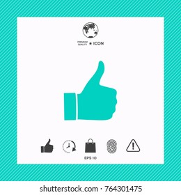 Thumb up gesture - icon