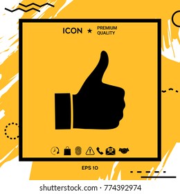Thumb up gesture - icon