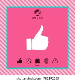 Thumb up gesture - icon
