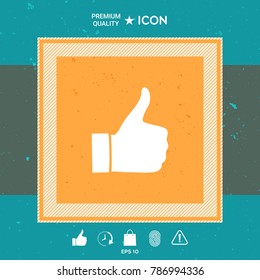 Thumb up gesture - icon
