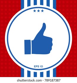 Thumb up gesture - icon