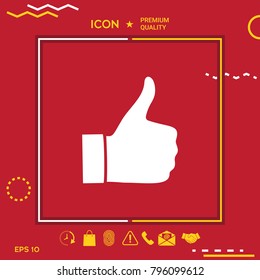 Thumb up gesture - icon