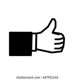 thumb up gesture line icon
