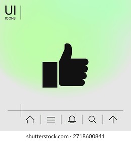 Símbolo del gesto del pulgar hacia arriba, Elementos para su diseño