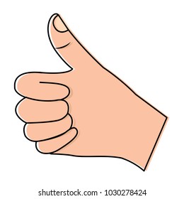 thumb up hand gesture icon image 