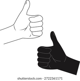 thumb hand gesture ok done hand Thumbs up icon