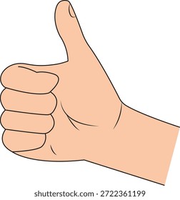 Daumen Handgeste OK Hand Daumen hoch Symbol