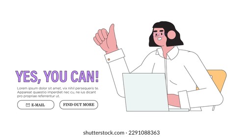 Thumb up hand gesture vector illustration. Good, great job, well done, ok or like business or marketing concept. Concept of approval, agreement. Manager employer support or motivate employees.