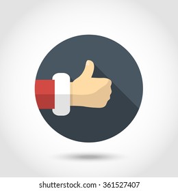 Thumb up hand icon