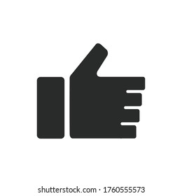 thumb up hand icon vector design illustration