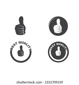 thumb hand up icon vector illustration design template