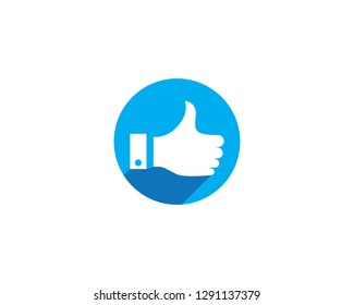 Thumb hand icon vector template
