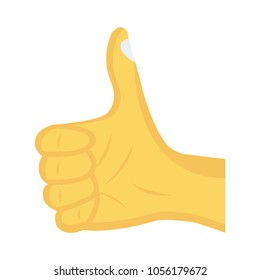 thumb up hand sign 