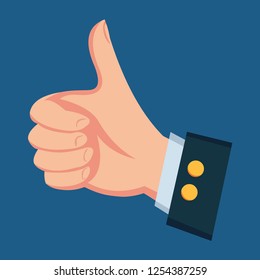 thumb up hand vector illustration