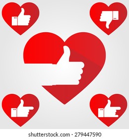 Thumb up heart