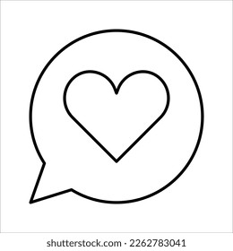 Thumb up and heart icon. Vector like and love icon. vectpr illustration on white background