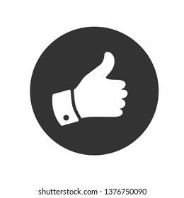 Thumb Icon. Agree, Like. Okay  Illustration. Applied as Trendy Symbol for Design Elements, Websites, Presentation and Application - Vector.