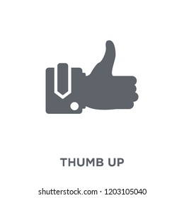 Thumb up icon. Thumb up design concept from  collection. Simple element vector illustration on white background.