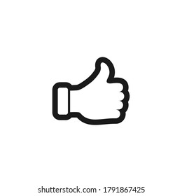 Thumb up icon design template vector isolated