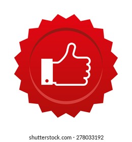 thumb up icon design, vector illustration eps10 graphic 