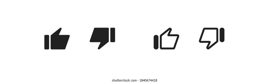 Thumb up icon. Finger, like symbol. Ok, yes isolated sign. Social media illustration in vector flat style.