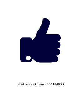 thumb up Icon, flat design style