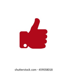 thumb up Icon, flat design style