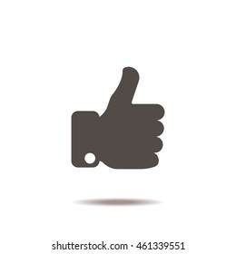 thumb up Icon, flat design style