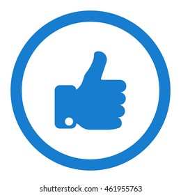 thumb up Icon, flat design style