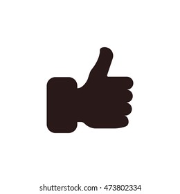 thumb up Icon, flat design style