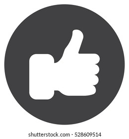 thumb up Icon, flat design style