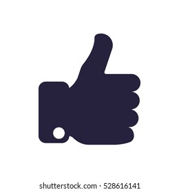 thumb up Icon, flat design style