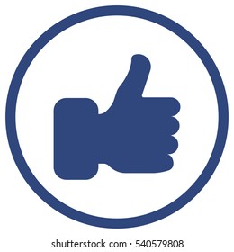 thumb up Icon, flat design style