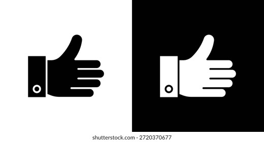 Thumb up icon, glyph style icon for web site or mobile app