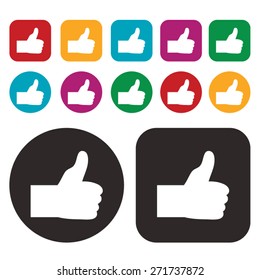 Thumb up icon. Good icon