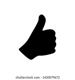 Thumb up icon graphic design template vector illustration