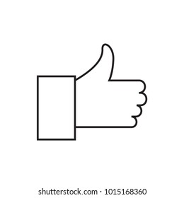 thumb up icon illustration isolated vector sign symbol