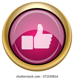 Thumb up icon. Internet button on white background. EPS10 vector.