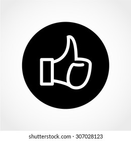Thumb up Icon Isolated on White Background
