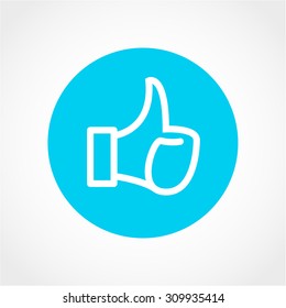 Thumb up Icon Isolated on White Background