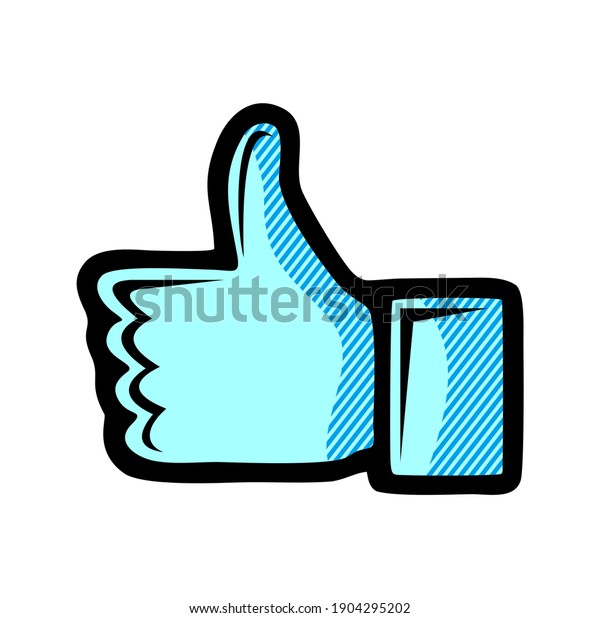 Thumb up icon isolated on white background. Thumb\
up icon in trendy design style for web site and mobile app. Thumb\
up vector icon modern and simple symbol. Thumb up icon vector\
illustration, EPS10.